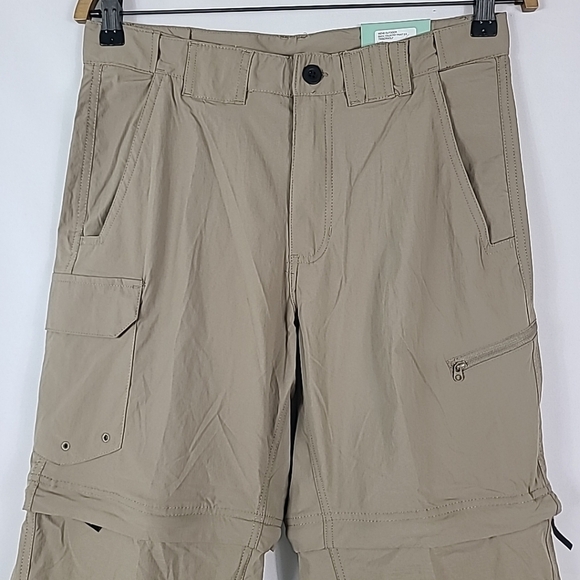 NWT Magellan Men's Back Country Pants Outdoor Fish Water Repel Sz S Timberwolf - Picture 2 of 9